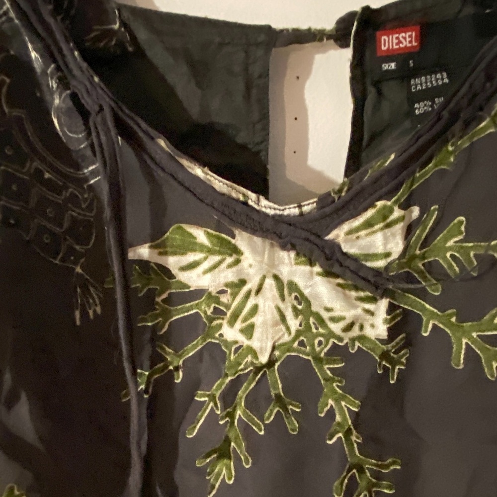 Y2K Diesel Silk Blend Top S - Picture 9 of 10
